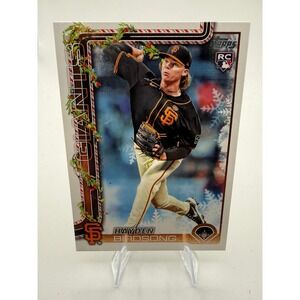 2025 Topps Holiday Hayden Birdsong RC H85 San Francisco Giants Rookie Card